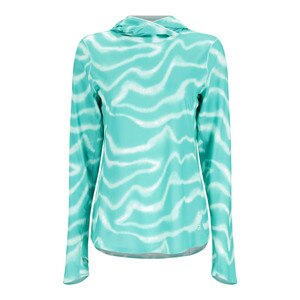 Simms SolarFlex Hoody Women's in Wave Print Gulf Blue